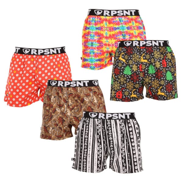 5PACK pánské trenky Represent exclusive Mike (R3M-BOX-073334414345) M