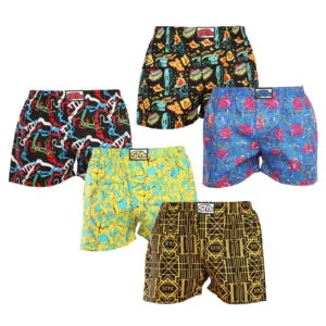5PACK pánské trenky Styx art klasická guma vícebarevné (5A1167288) XL