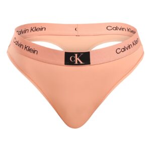 Dámská tanga Calvin Klein růžová (QF7248E-LN3) XL
