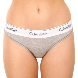 Dámské kalhotky Calvin Klein šedé (F3787E-020) S