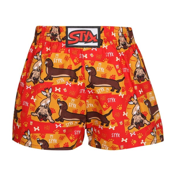 Dětské trenky Styx art klasická guma pejsci (J1554) 12-14 let