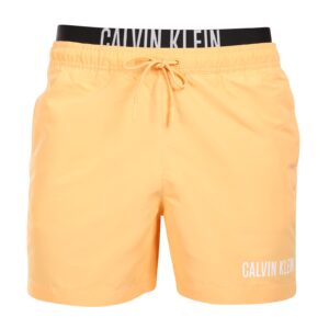Pánské plavky Calvin Klein oranžové (KM0KM00992-SAN) L
