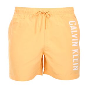 Pánské plavky Calvin Klein oranžové (KM0KM01004-SAN) L