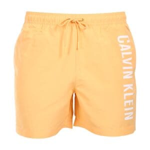 Pánské plavky Calvin Klein oranžové (KM0KM01004-SAN) L