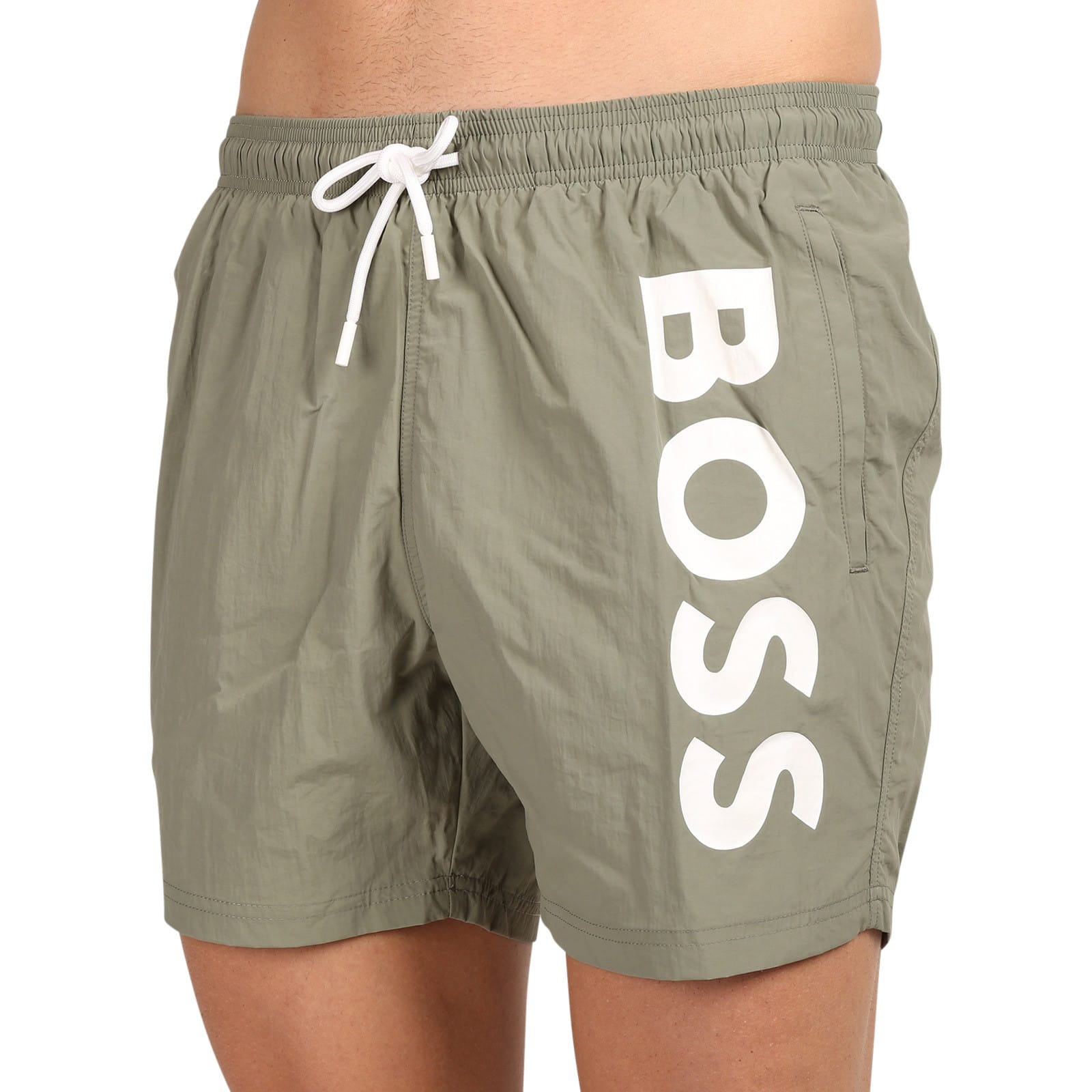 Pánské plavky BOSS zelené (50515296 250) M - Obrázek 2