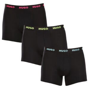 3PACK pánské boxerky HUGO černé (50503079 971) M