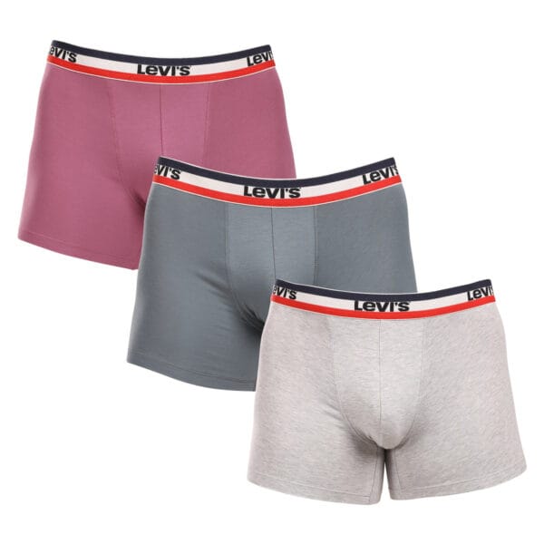 3PACK pánské boxerky Levis vícebarevné (100002870 011) L