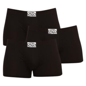 3PACK pánské boxerky Styx klasická guma černé (Q9606060) S