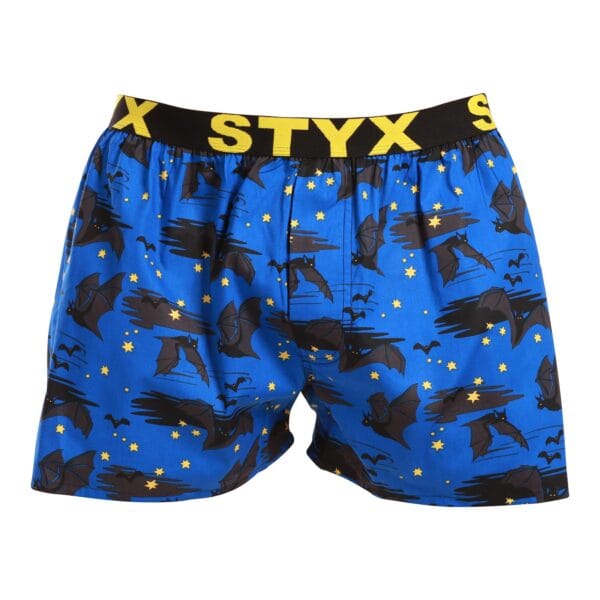 3PACK pánské trenky Styx art sportovní guma vícebarevné (3B14789) S