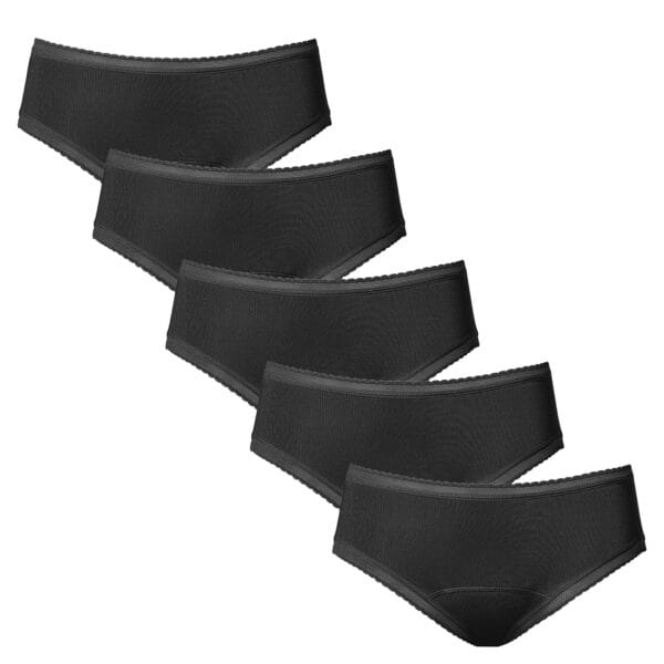 5PACK Menstruační kalhotky Love Luna Bikini (LOVE212) L