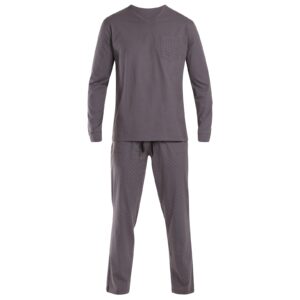 Pánské pyžamo Nedeto šedé (NP003) 5XL