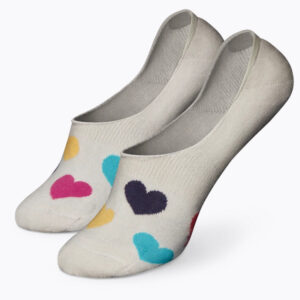 Veselé extra nízké ponožky Dedoles Barevná srdíčka (DNS191) L