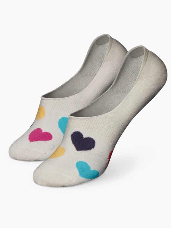 Veselé extra nízké ponožky Dedoles Barevná srdíčka (DNS191) L