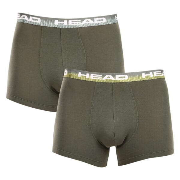 2PACK pánské boxerky HEAD zelené (701226183 001) M
