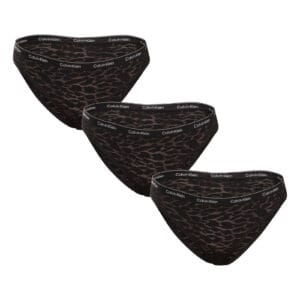 3PACK dámské kalhotky Calvin Klein černé (QD5069E-UB1) 3XL