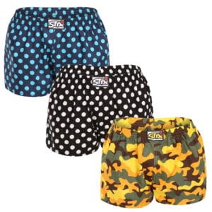 3PACK dámské trenky Styx art klasická guma vícebarevné (3K15901) S