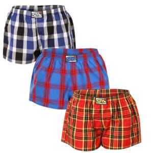 3PACK dámské trenky Styx klasická guma vícebarevné (3K10469) S