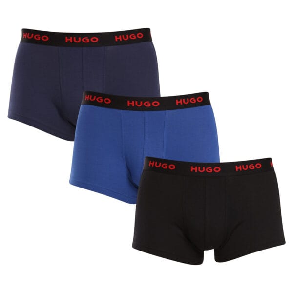 3PACK pánské boxerky HUGO vícebarevné (50469766 420) M