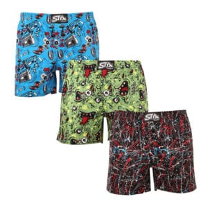 3PACK pánské trenky Styx premium art klasická guma (3AP14183) XXL