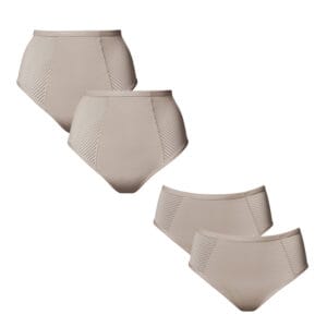 4PACK Menstruační kalhotky Love Luna LUXE Full a Midi Putty Pink (LOVE214) S