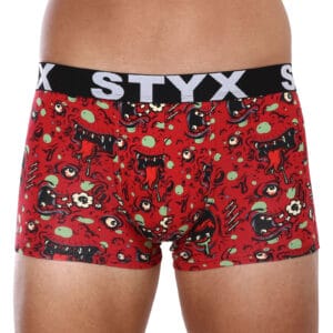 Pánské boxerky Styx art sportovní guma nadrozměr zombie (R1451) 3XL