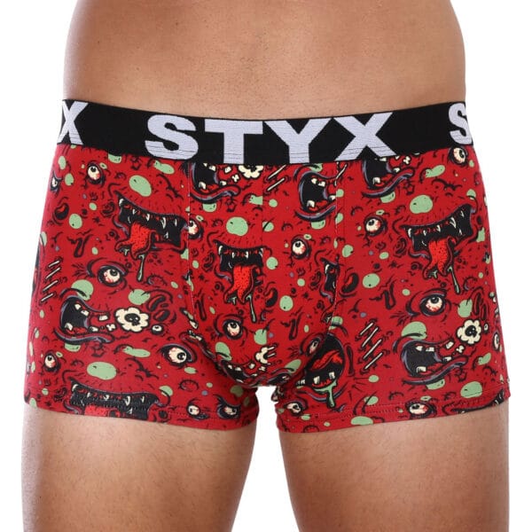Pánské boxerky Styx art sportovní guma zombie (G1451) L