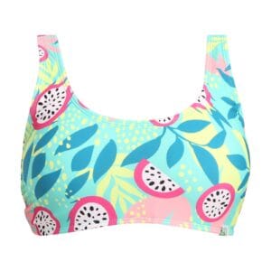Veselá dámská sportovní plavková podprsenka Dedoles Dračí ovoce (D-F-SCL-S-BLT-C-1579) S
