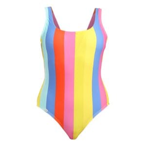 Veselé dámské jednodílné plavky Dedoles Letní pásky (D-F-BW-SW-OPS-C-1584) M