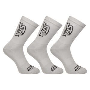 3PACK ponožky Styx vysoké šedé (3HV1062) S