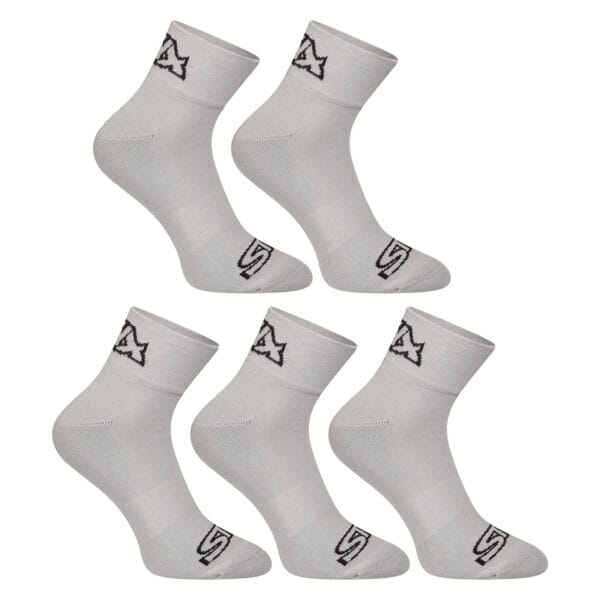 5PACK ponožky Styx kotníkové šedé (5HK1062) S