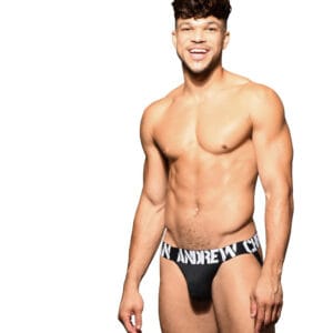 Pánské jocksy Andrew Christian černé ALMOST NAKED (93096-BLK) XL