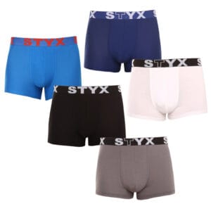 5PACK pánské boxerky Styx sportovní guma vícebarevné (5G0908137) XXL