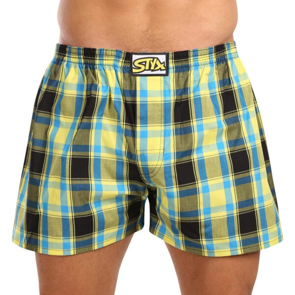 Pánské trenky Styx klasická guma nadrozměr vícebarevné (E1033) 3XL