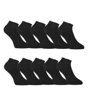 10PACK ponožky Styx nízké bambusové černé (10HBN960)  M