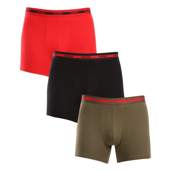 3PACK pánské boxerky HUGO vícebarevné (50520475 971) L