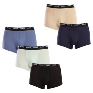 5PACK pánské boxerky HUGO vícebarevné (50479944 981) XL