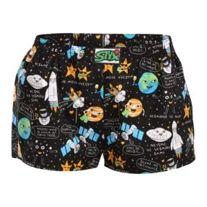 Dámské trenky Styx art klasická guma vesmír (K1758) XL