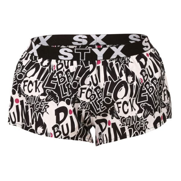 Dámské trenky Styx art sportovní guma Pink Bubble (T1059) L