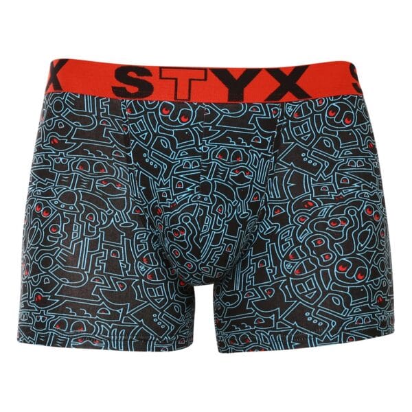 Pánské boxerky Styx long art sportovní guma doodle (U1256) M