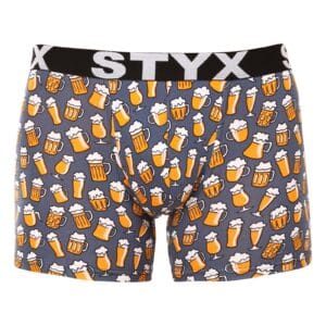 Pánské boxerky Styx long art sportovní guma pivo (U1357) S
