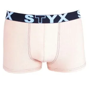 Pánské boxerky Styx sportovní guma béžové (G3) S