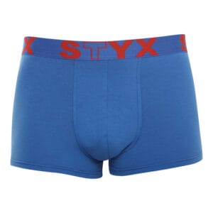 Pánské boxerky Styx sportovní guma modré (G967) M