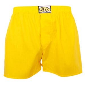 Pánské trenky Styx klasická guma žluté (A1068)  M