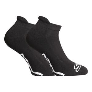 Ponožky Styx nízké černé s bílým logem (HN960)  S
