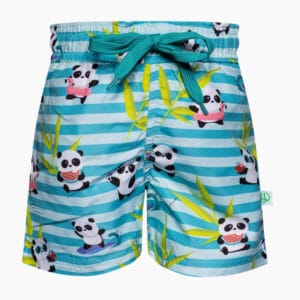 Veselé chlapecké plavky Dedoles Panda na dovolené (D-K-SCL-S-SSH-C-1260) 1-2 roky