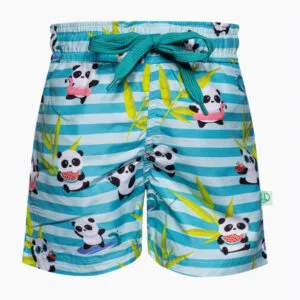 Veselé chlapecké plavky Dedoles Panda na dovolené (D-K-SCL-S-SSH-C-1260) 1-2 roky