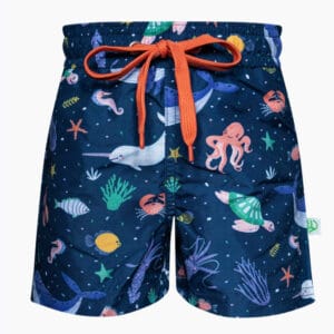 Veselé chlapecké plavky Dedoles V ponorce (D-K-SCL-S-SSH-C-1262) 1-2 roky