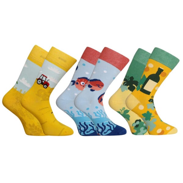 3PACK Veselé ponožky Dedoles (RS168243254) S