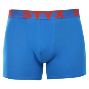 Pánské boxerky Styx long sportovní guma modré (U1167) L