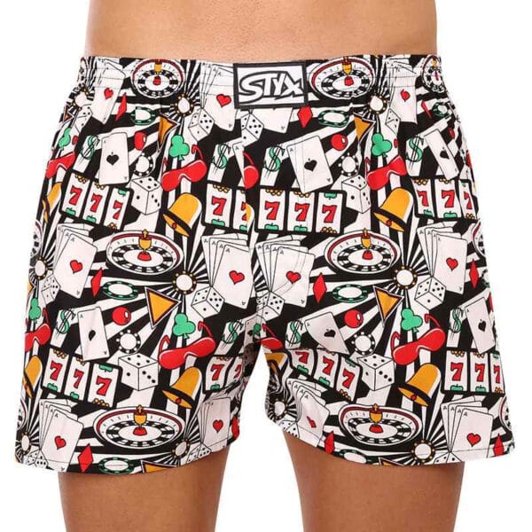 Pánské trenky Styx art klasická guma nadrozměr casino (E1553) 3XL